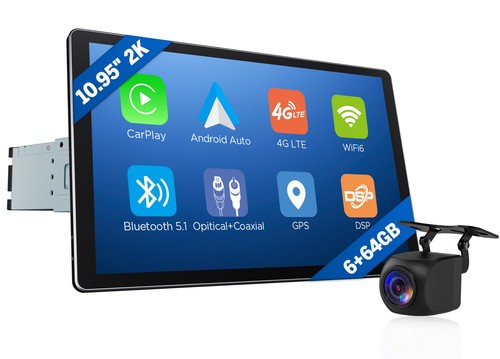 Din wireless carplay - 1, stereo