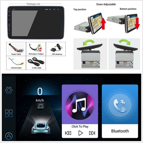 Autoradio quad 1din - autoradio, 9''